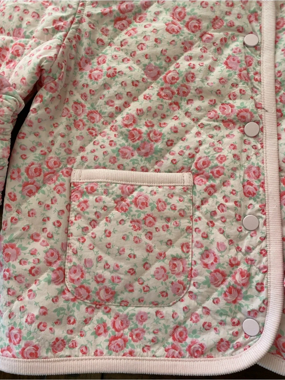 LoveShackFancy Charlotte Roseheart Quilted Barn Jacket